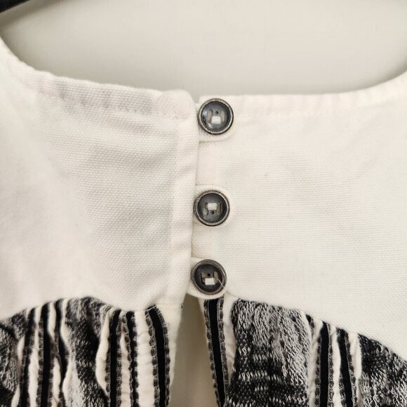 Free People New Romantics M Lelani Dress Hi Low Black Grunge Gothic Dark Pirate - Picture 8 of 9